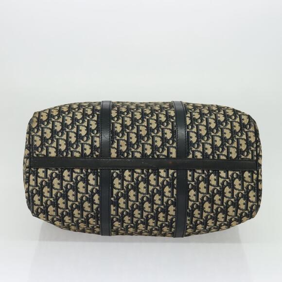 DIOR Trotter Canvas Hand Bag Navy Silver - Picture 9 of 12